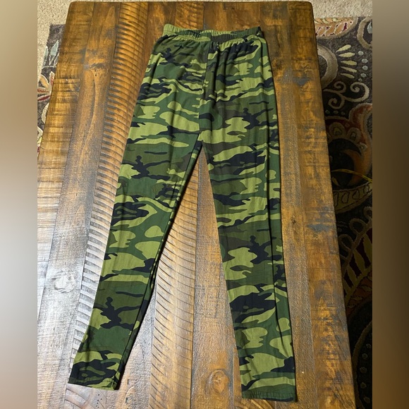 Womens Camouflage Camo Leggings OS - Picture 1 of 8